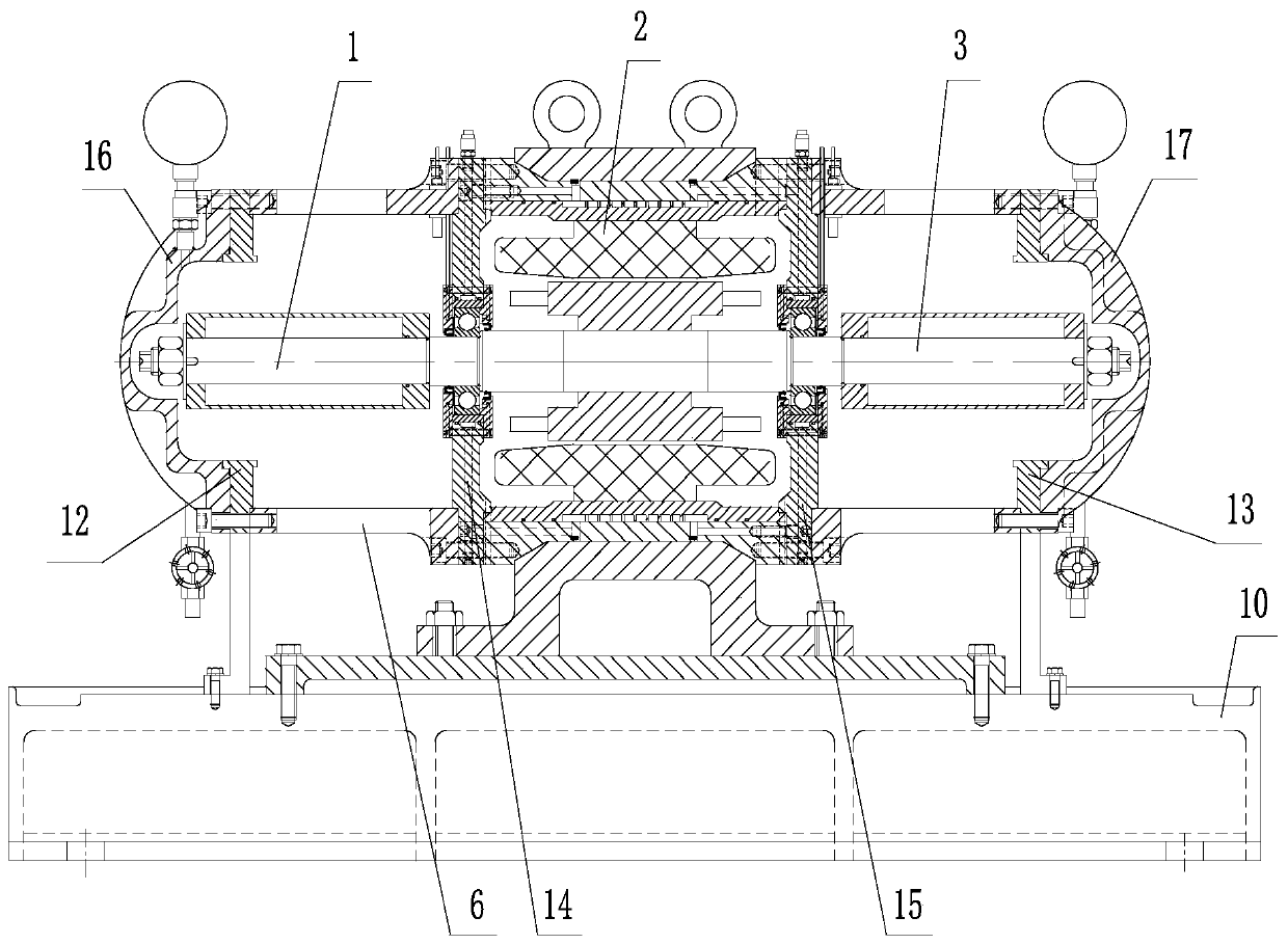 Double-end seal dynamic running testbed and method