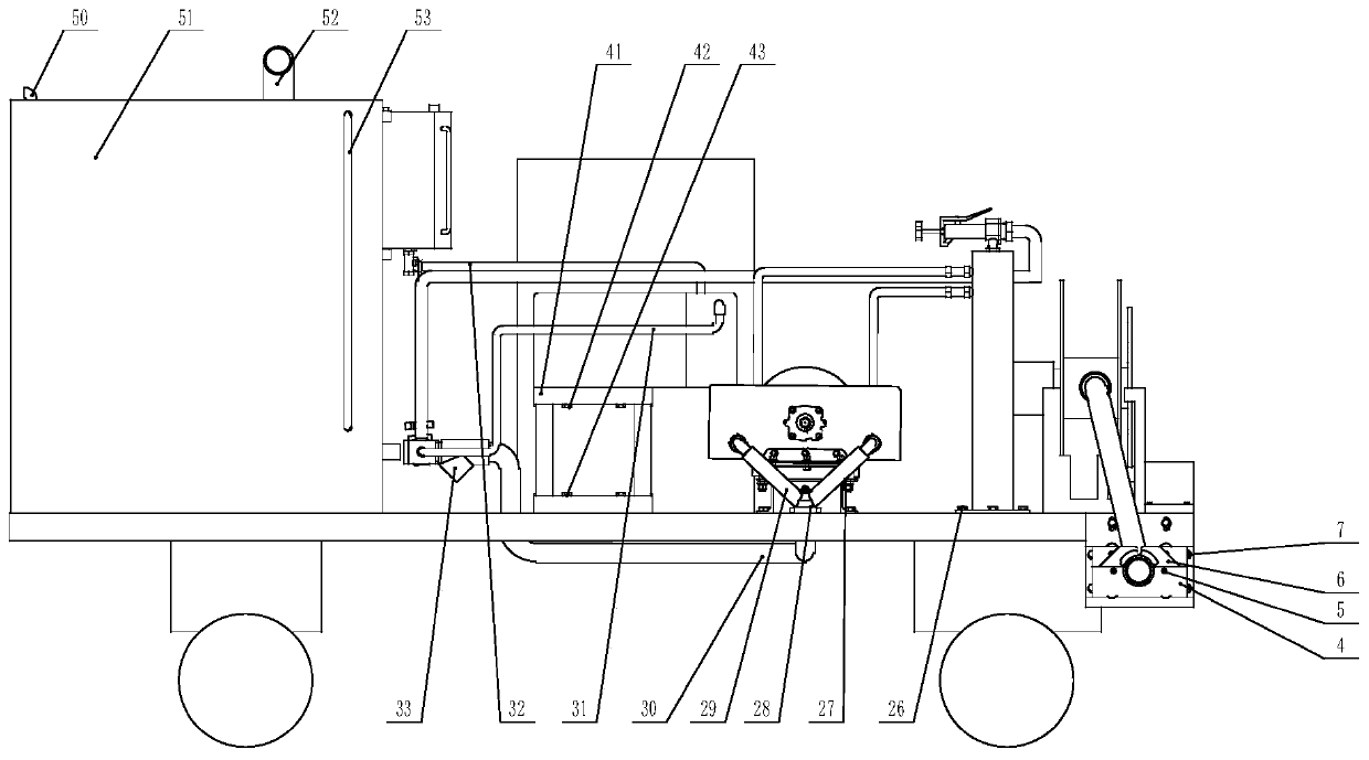 Fire-fighting medium supply device and method for substation fire-fighting robot