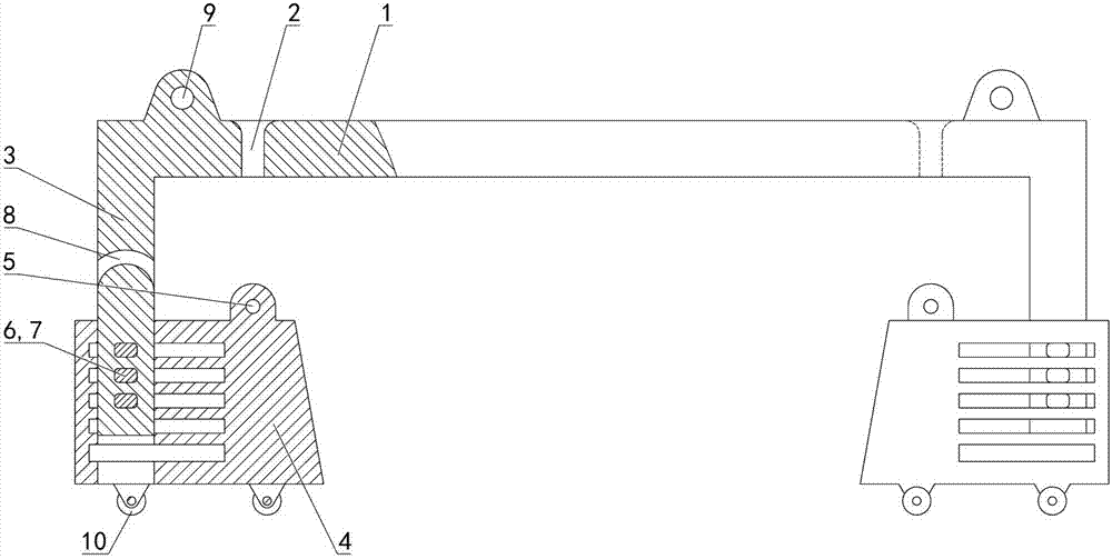 Hanging tool for precast concrete box beams