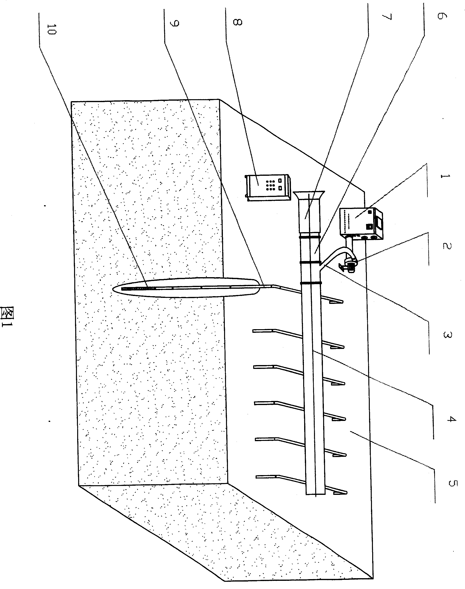 Large-scale mobile green system for drying grain during procedure of storing grain
