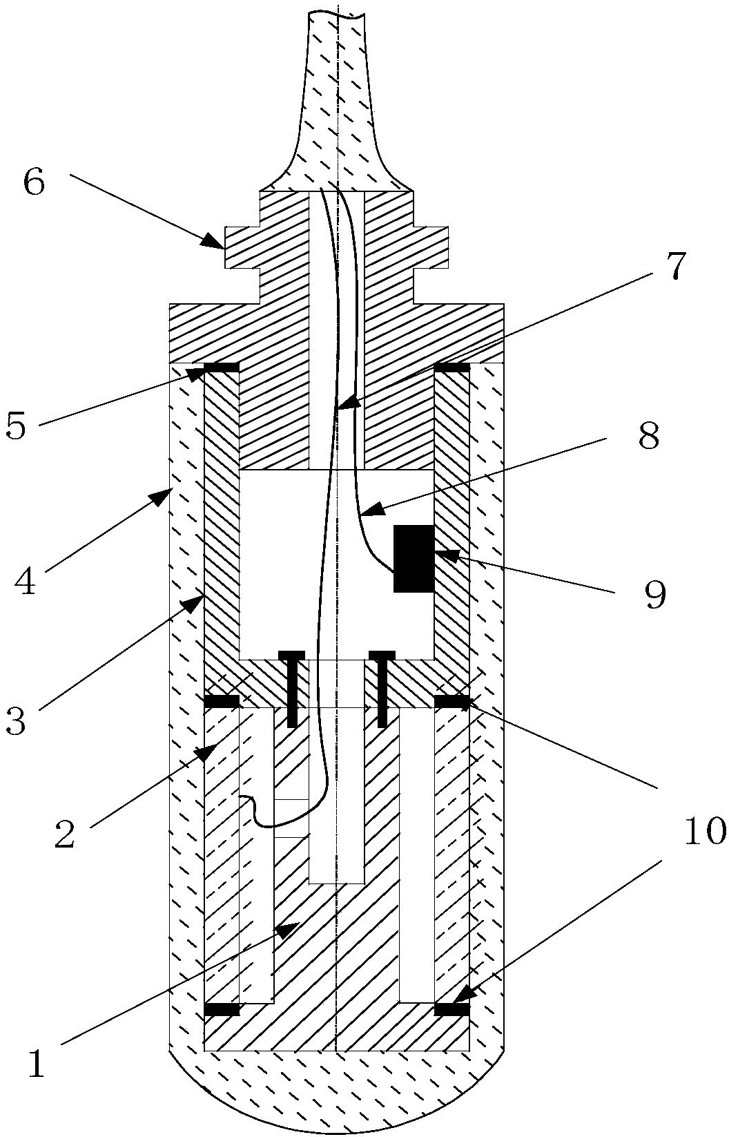 Sensor for monitoring noise of oil-immersed transformer