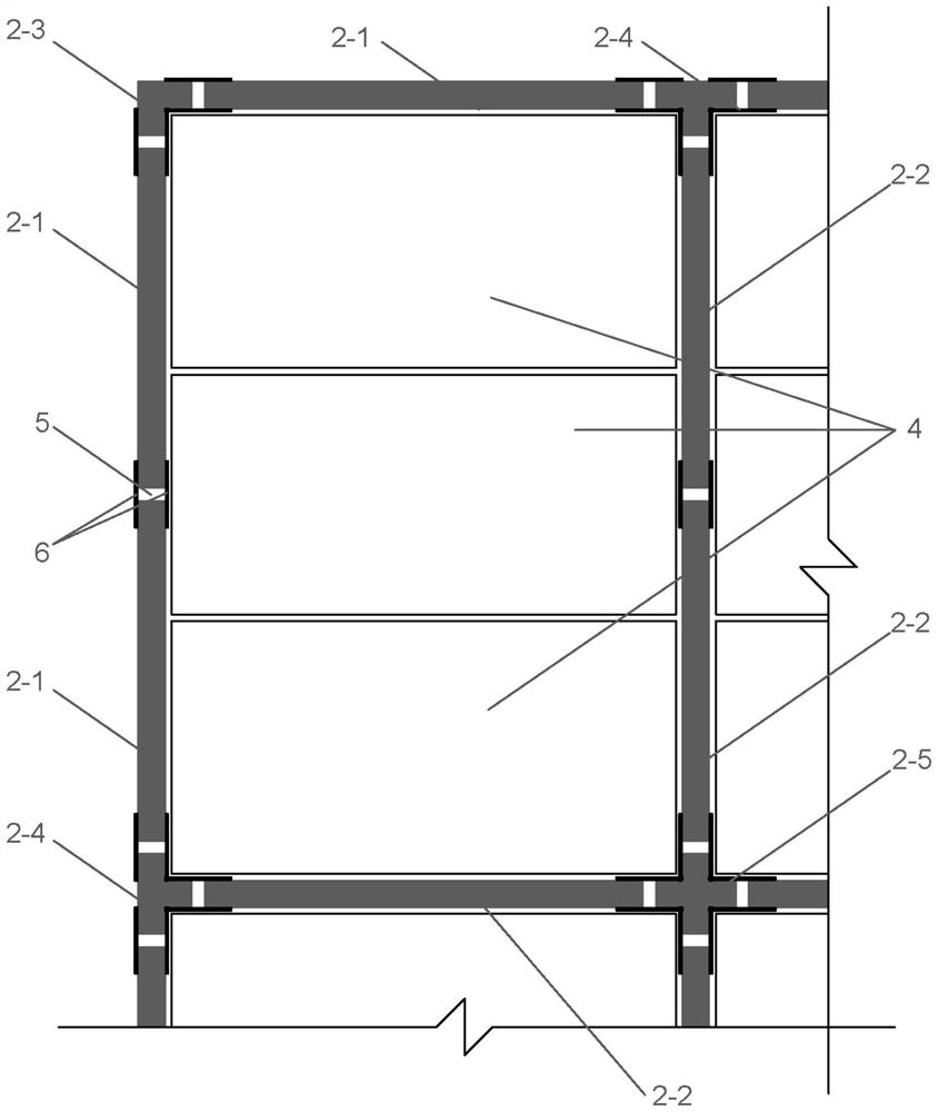 A kind of frp sheet connection structure and method of prefabricated inline shear wall-laminated floor system