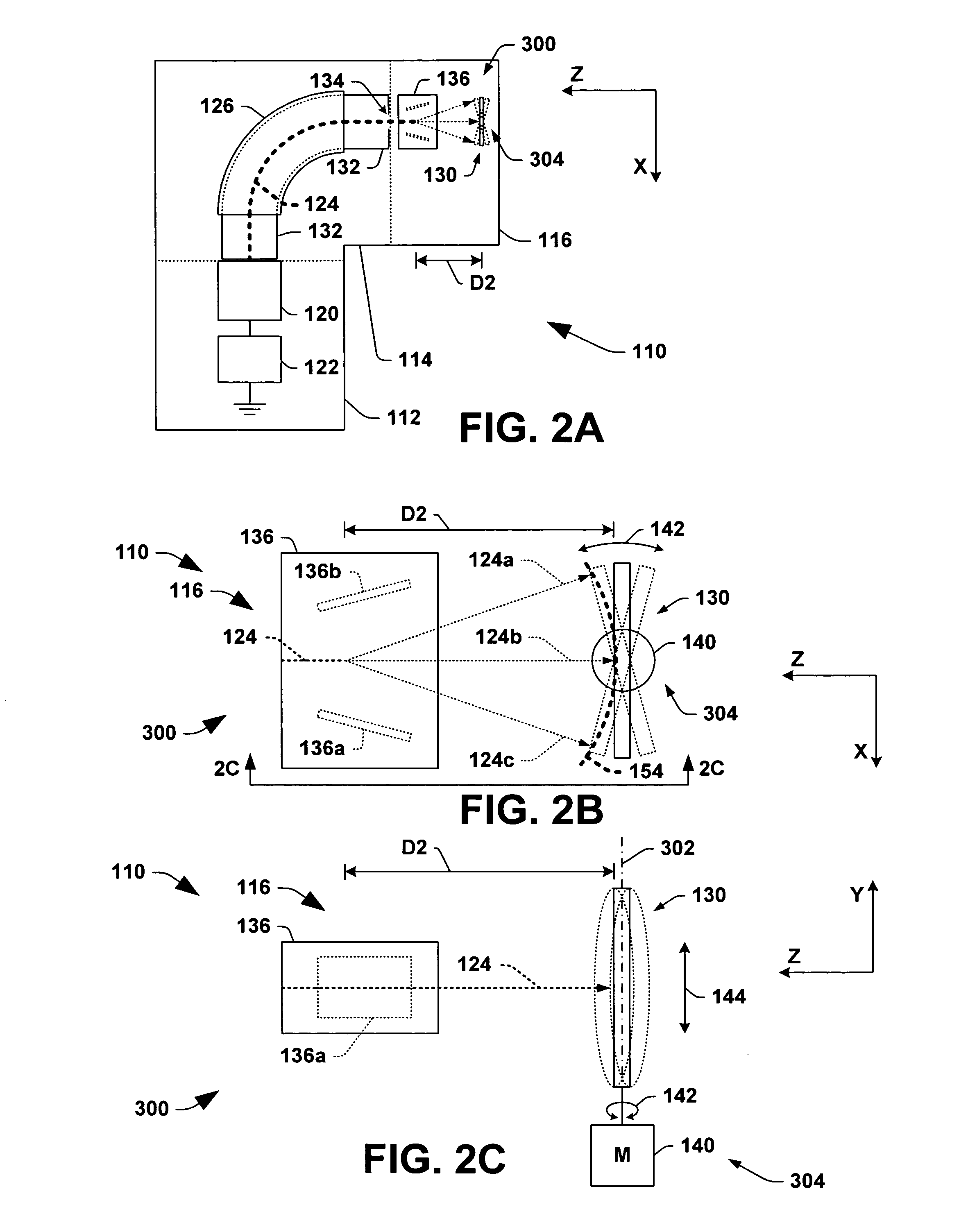 Scanning systems and methods for providing ions from an ion beam to a workpiece