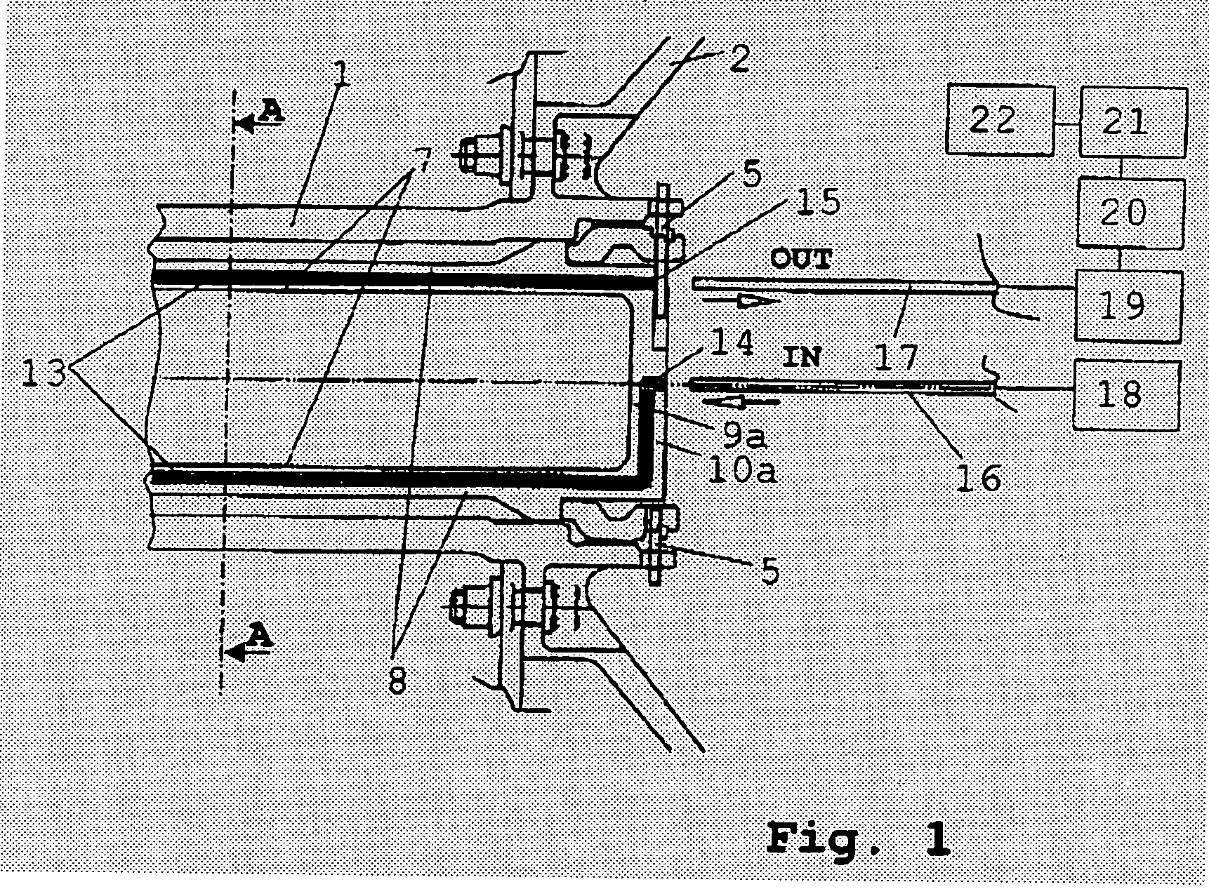Electronic safety system for the avoidance of an overspeed condition in the event of a shaft failure