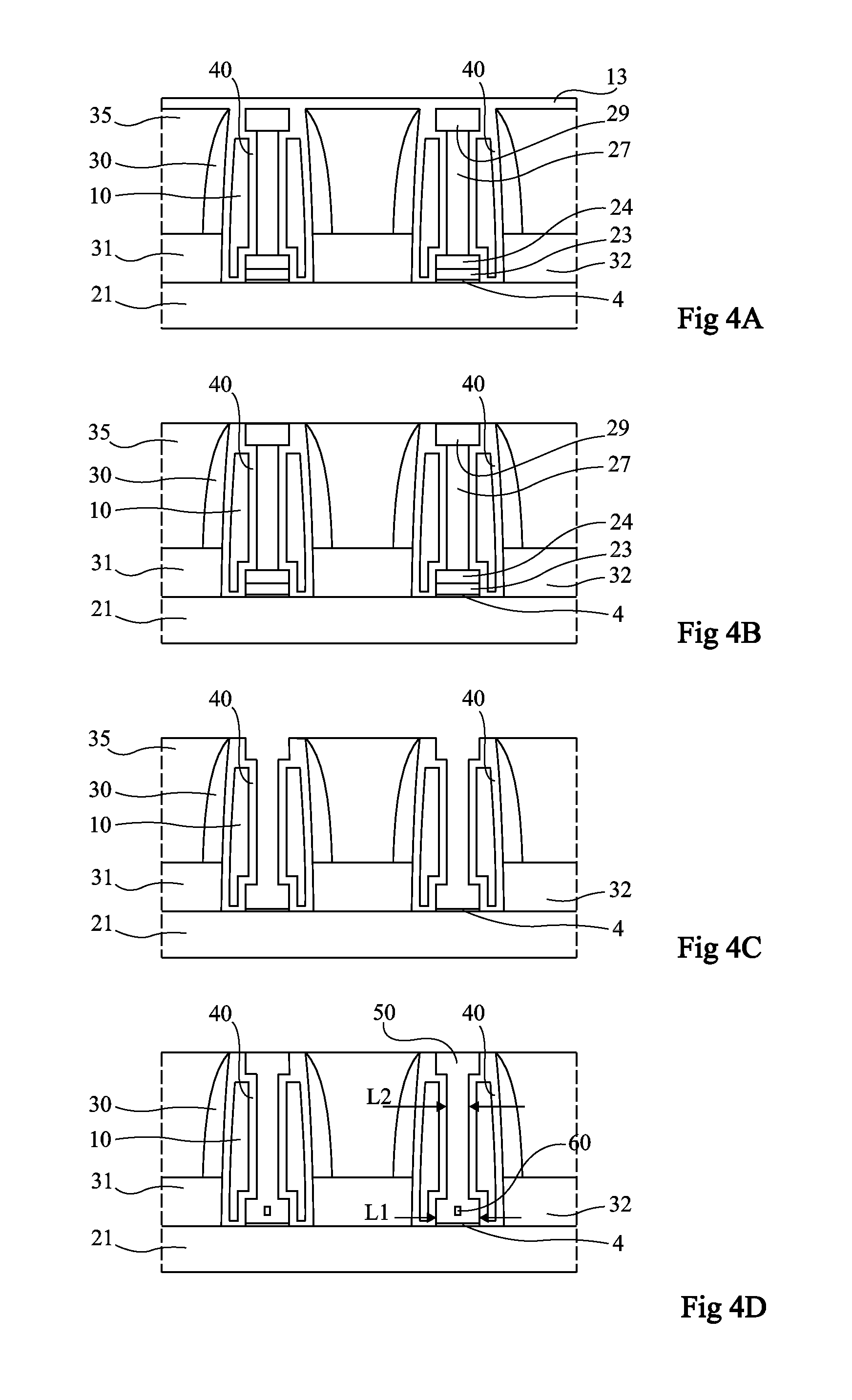 Air-spacer mos transistor