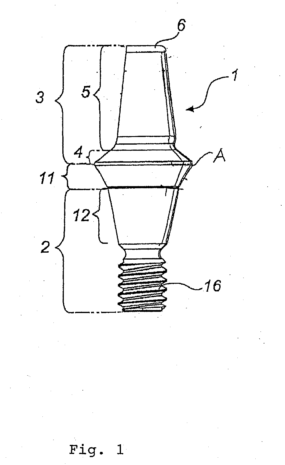 Abutment with a Hydroxylated Surface