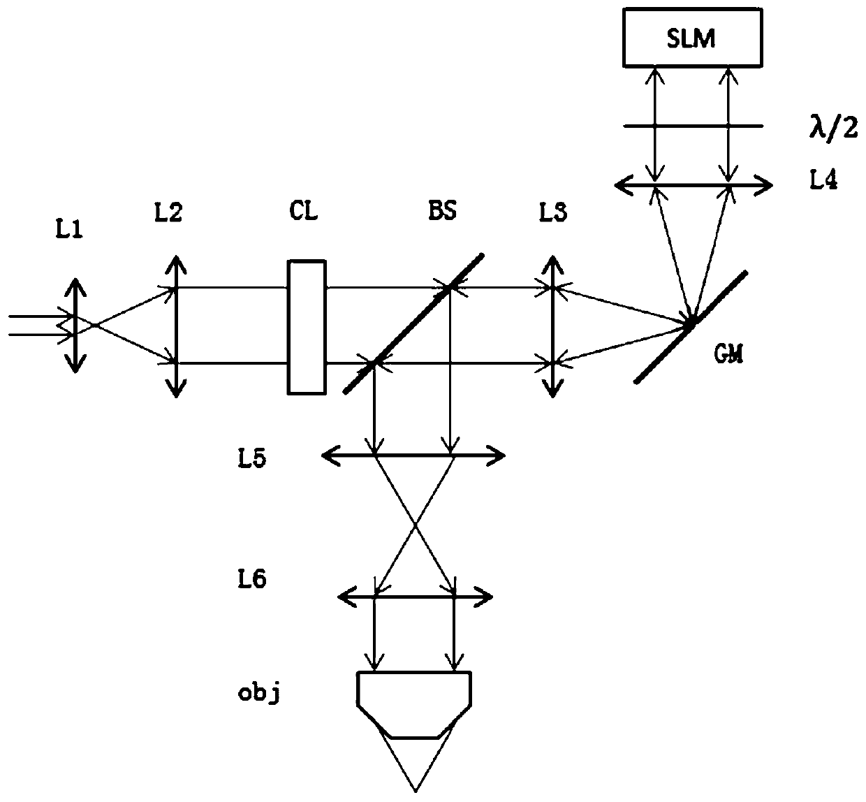 Two-photon ray-plate microscopic imaging method and device