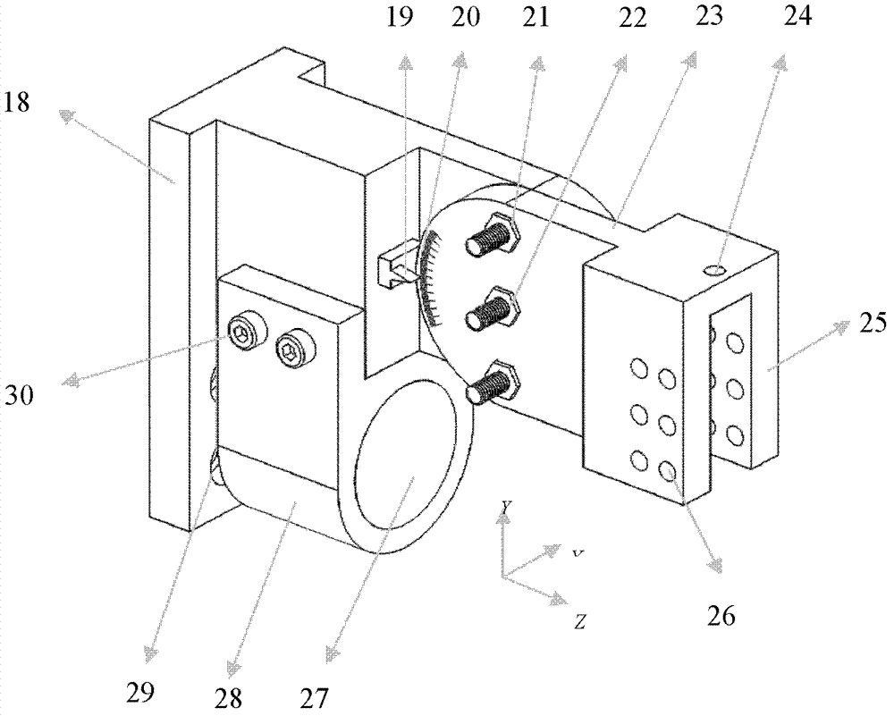 Relief angle adjustable device for automatic grinding of arc-edge diamond lathe tool