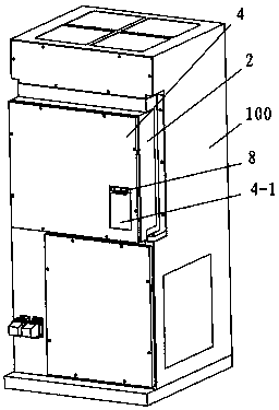 Cabinet type air conditioning unit for locomotive