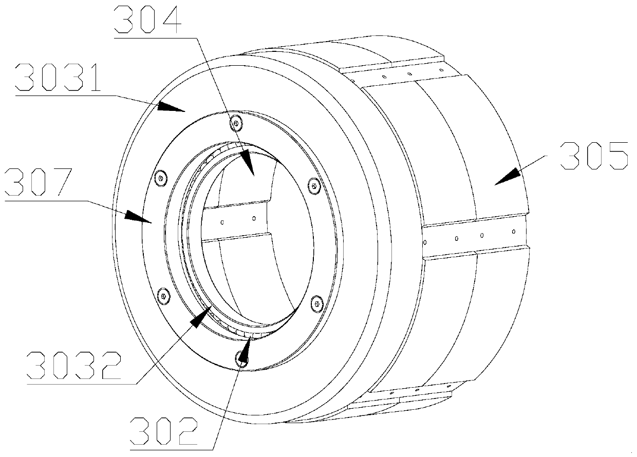 Magnetic gear speed-regulating permanent-magnet synchronous traction machine