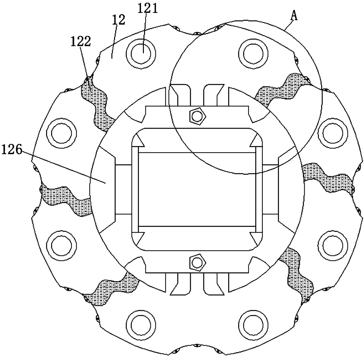 Stop-loss-based air conditioner shell injection mold capable of achieving flexible operation
