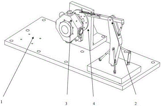 A photoelectric cell adjustment device for laser gyroscope light combination assembly