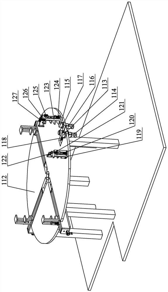 Inner and outer ring machining device for producing cable reels