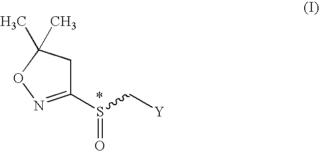 Chiral 3-(benzylsulfinyl)-5,5-dimethyl-4,5-dihydroisoxazole derivatives and 5,5-dimethyl-3-[(1H-pyrazol-4-ylmethyl)sulfinyl]-4,5-dihydroisoxazole derivatives, method for the production thereof, and use of same as herbicides and plant growth regulations