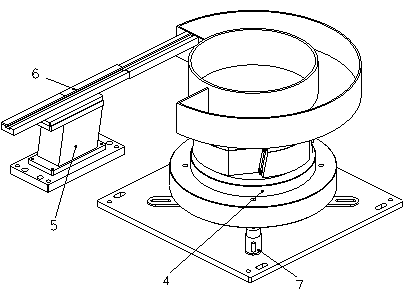 Automatic material separating mechanism for cylinder valve plate