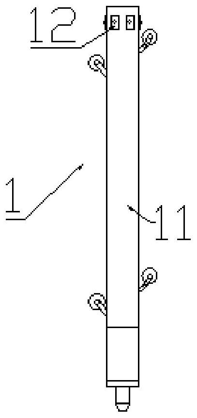 Foundation pit deep layer horizontal displacement measuring device for controlling probe to move at equal distance