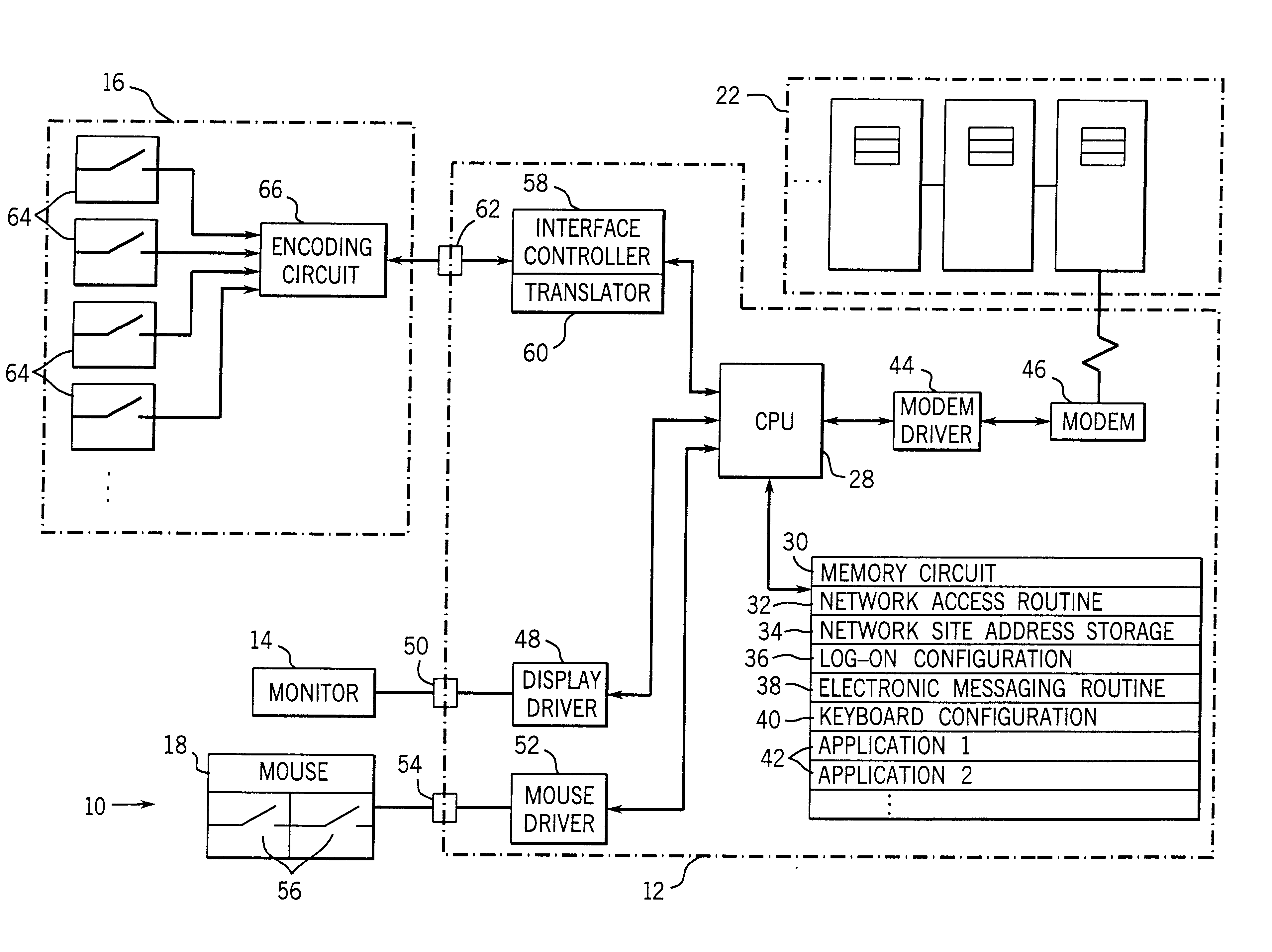 Rapid network access computer system