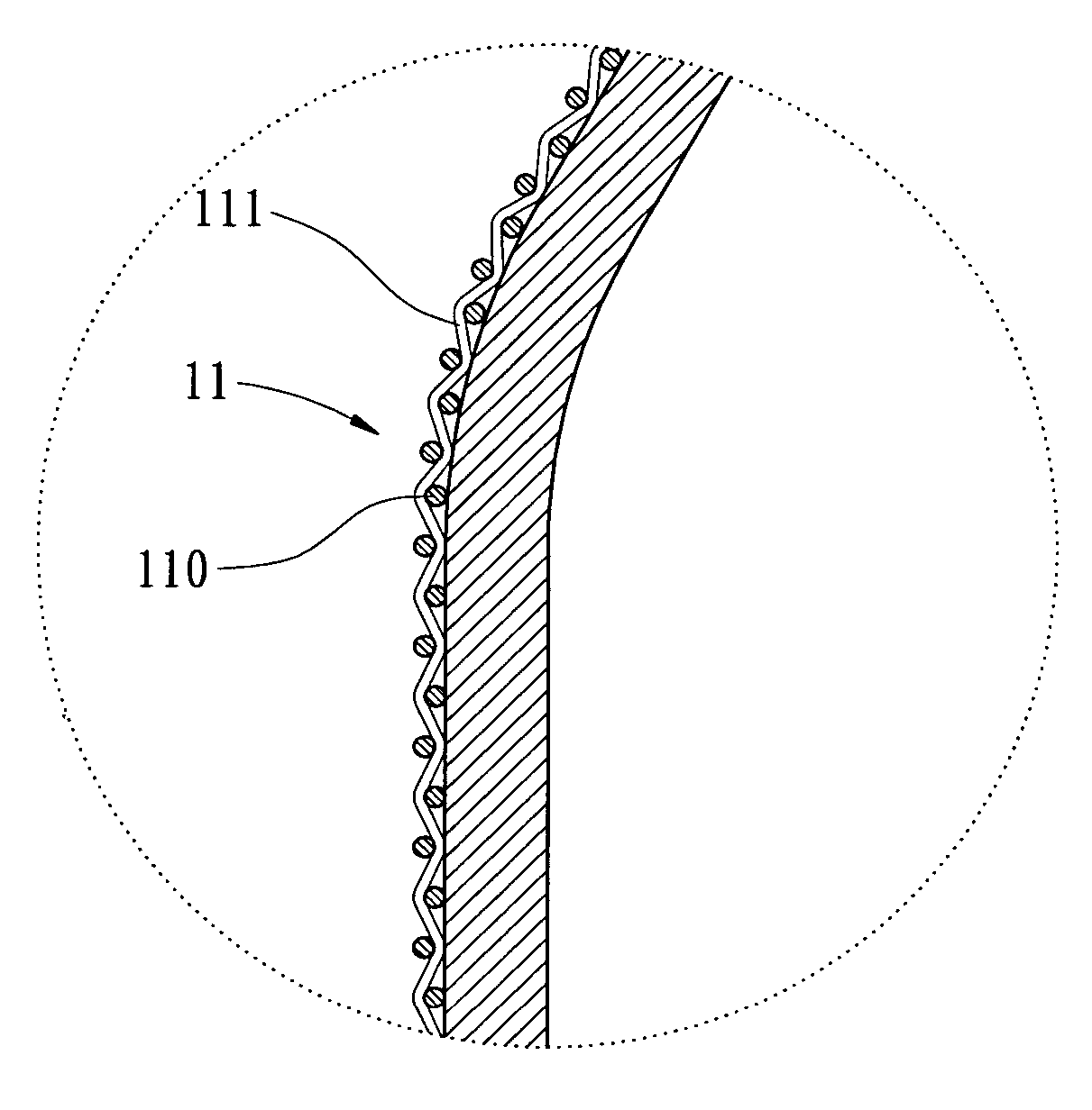 Wick structure of heat pipe