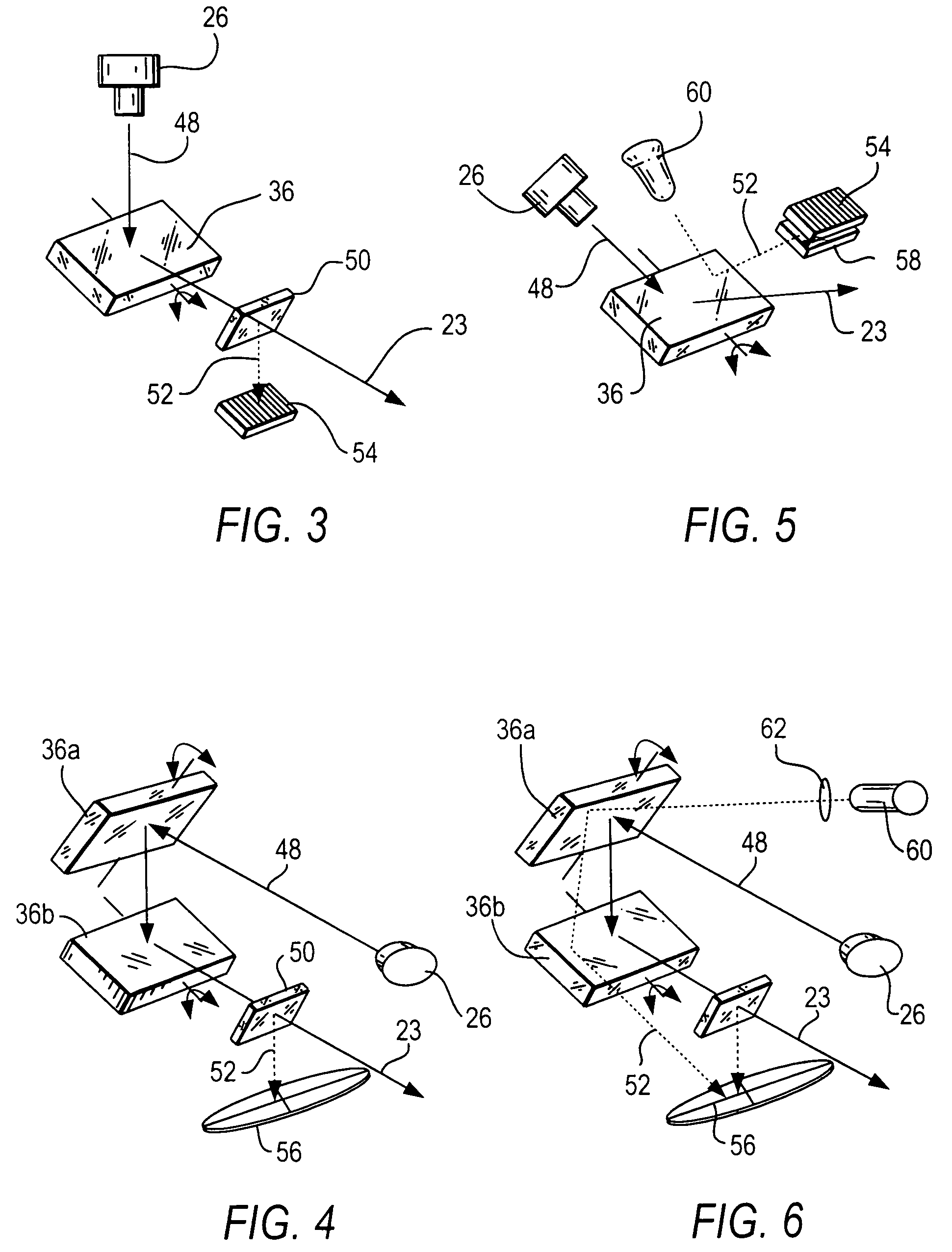 Monitoring light beam position in electro-optical readers and image projectors