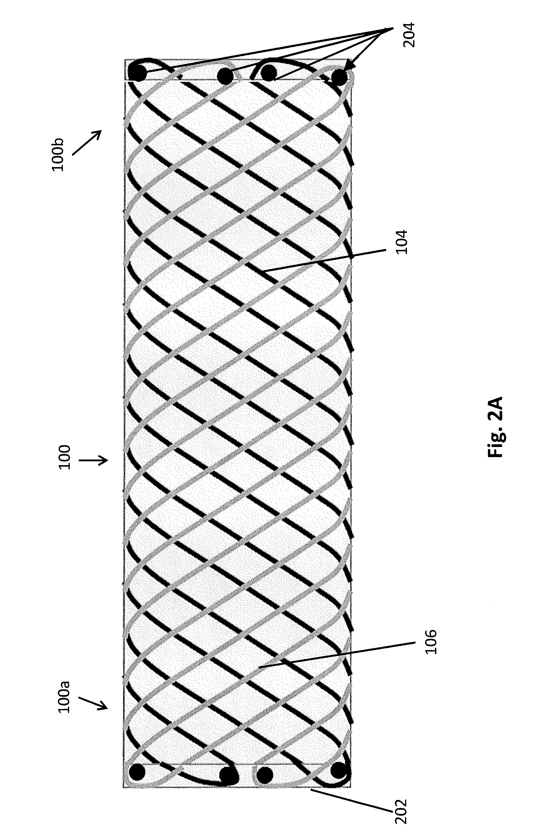 Braided helical wire stent