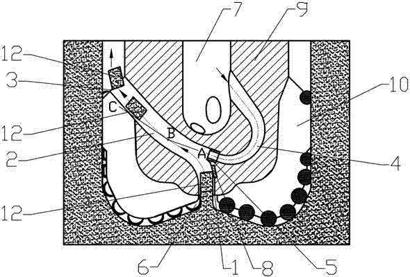 Suction type micro core drilling bit