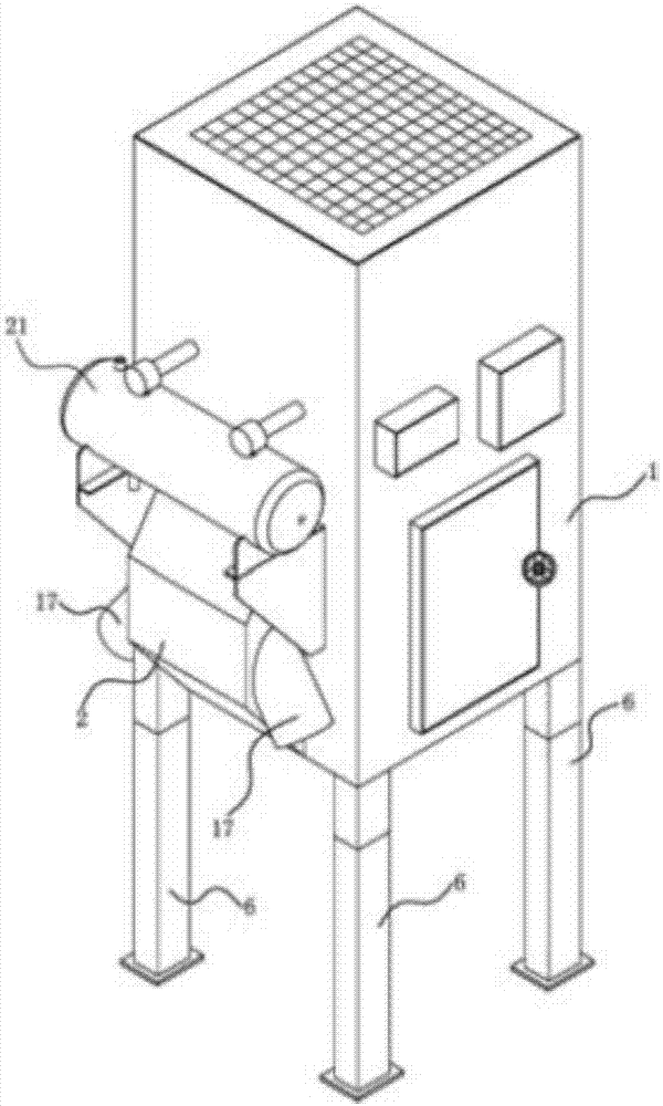 Releasably connected dust collector