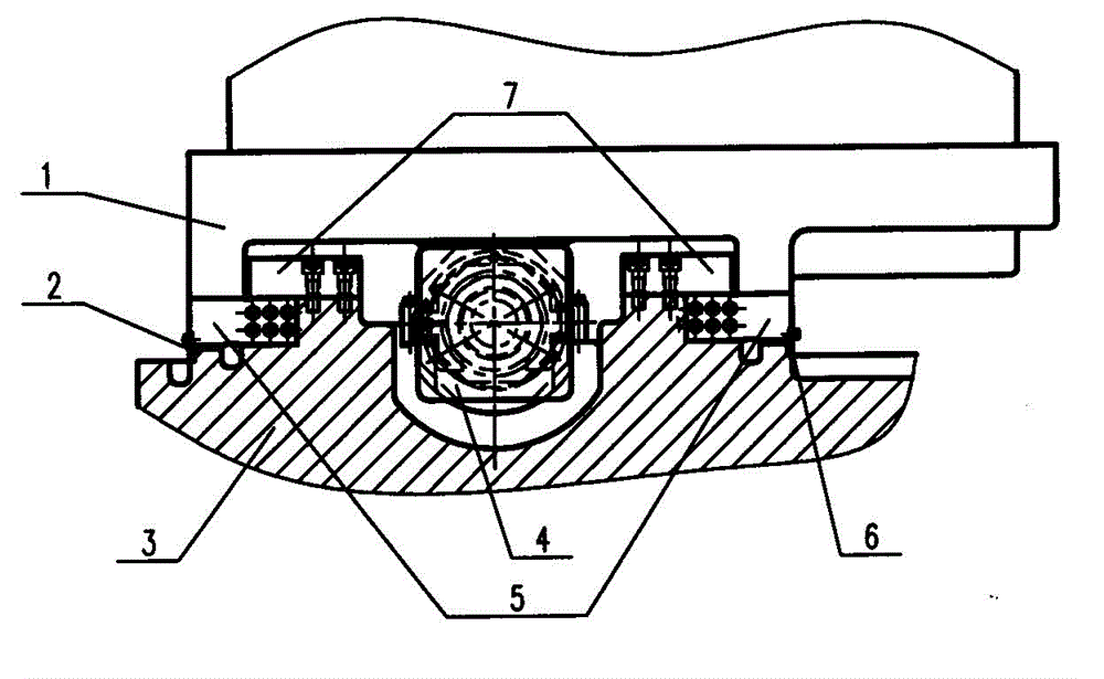 Anti-wrapping closed hydrostatic slideway structure of numerical control machine