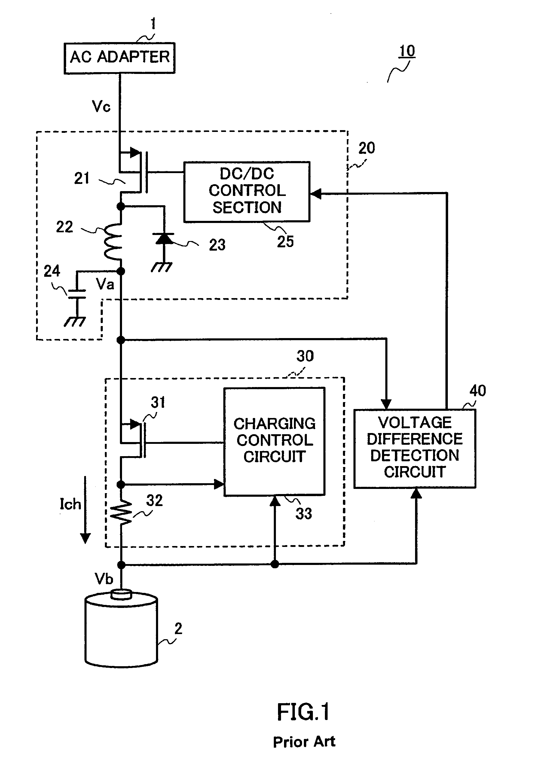 Battery charger with backup charging circuit