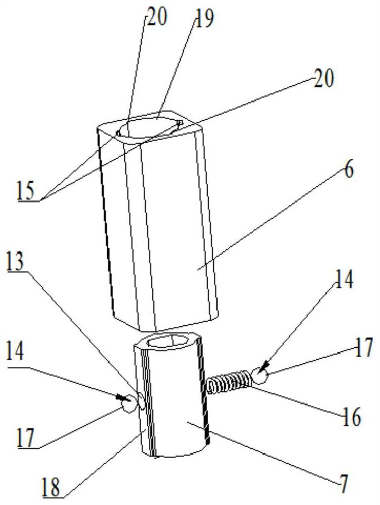 Large-angle opening and closing blind hinge