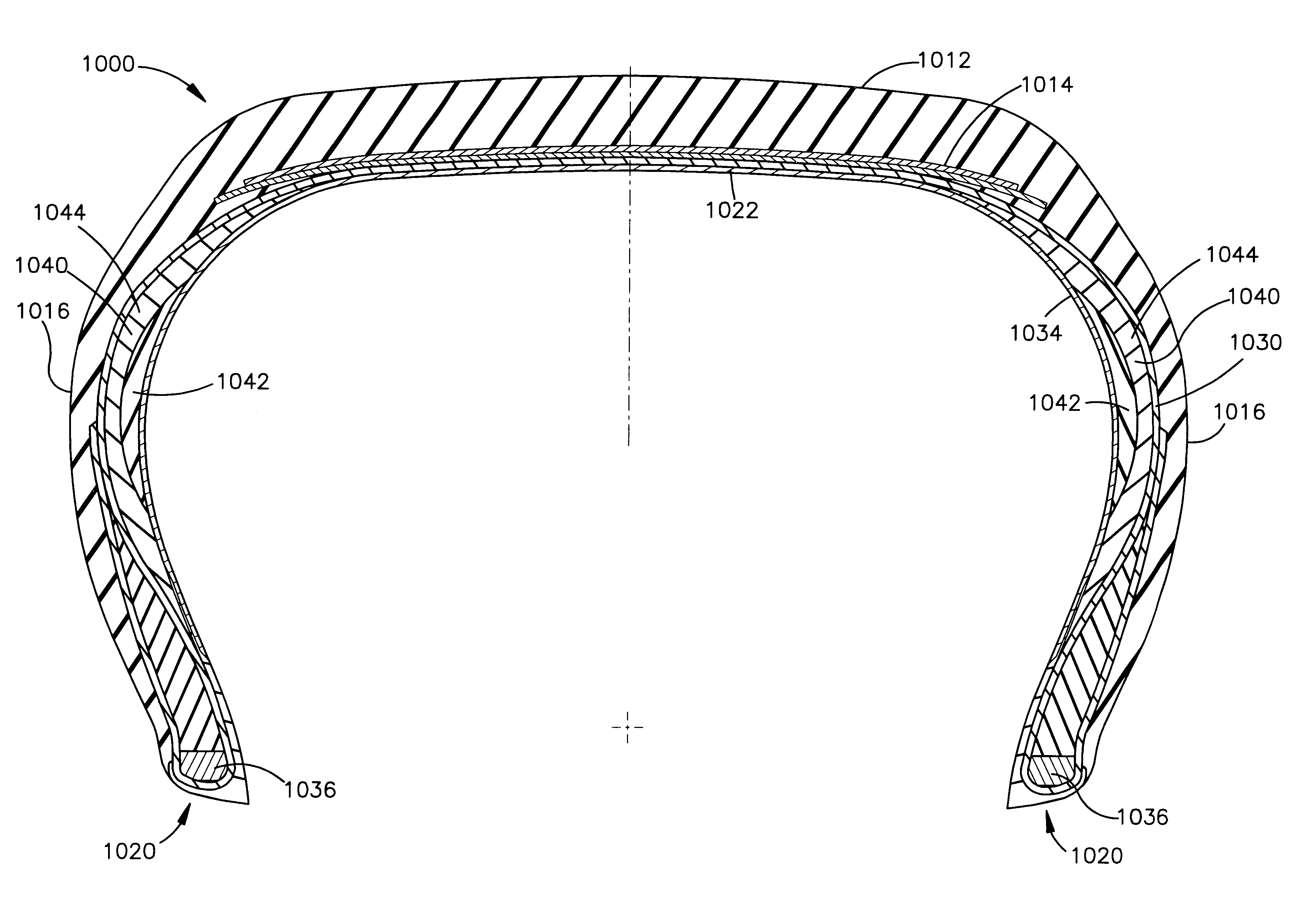 Variable-stiffness wedge insert for runflat tire