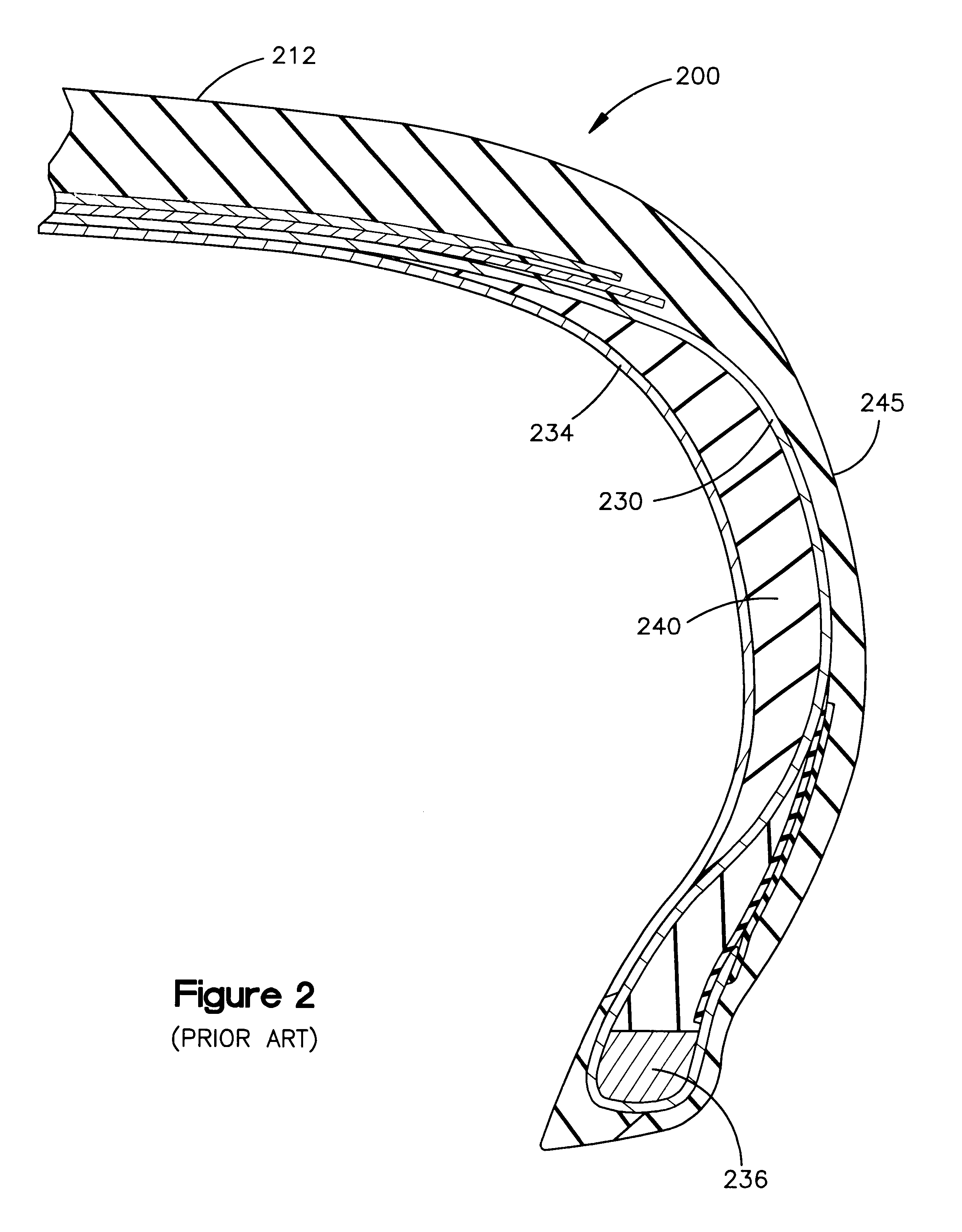 Variable-stiffness wedge insert for runflat tire