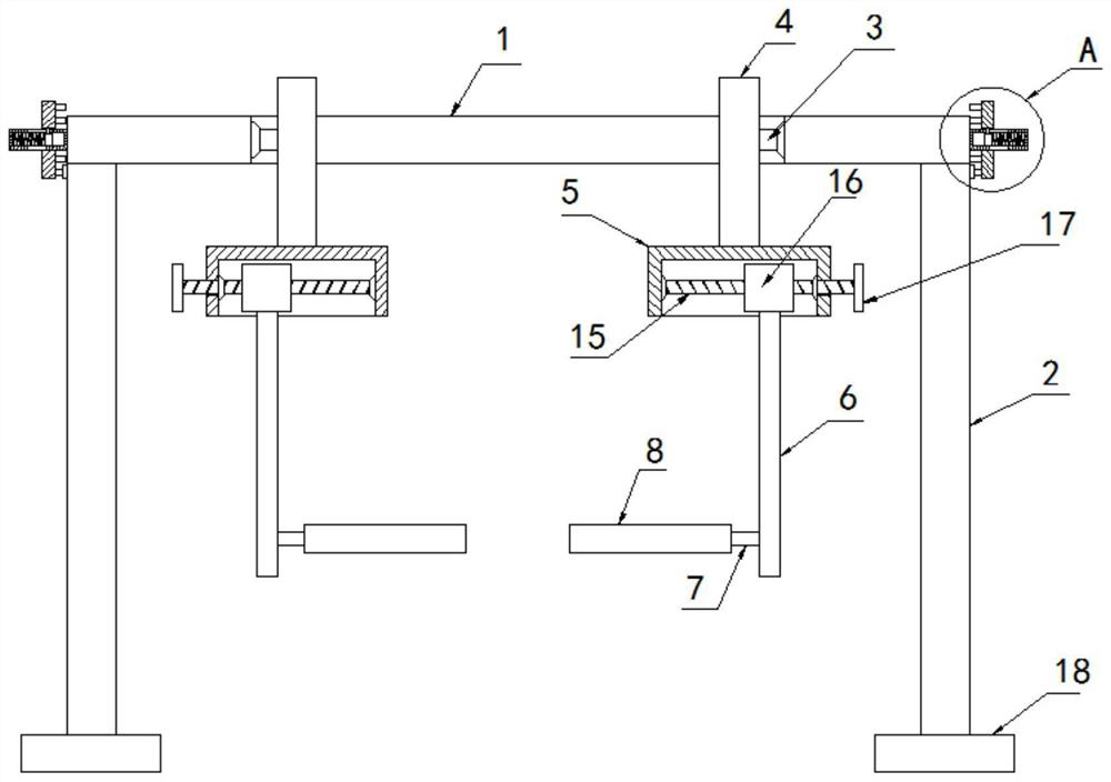 A flipping device for shearing sheep's hooves