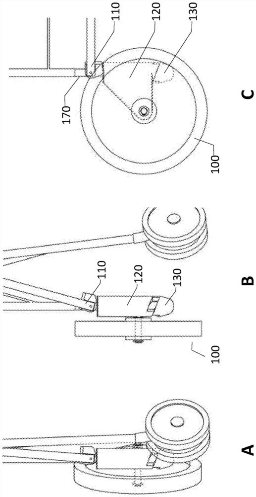 Foldable cart with deployable wheels