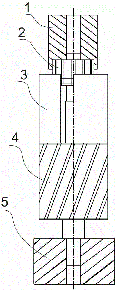 Commutator press-fitting device and press-fitting method for skewed iron core rotor