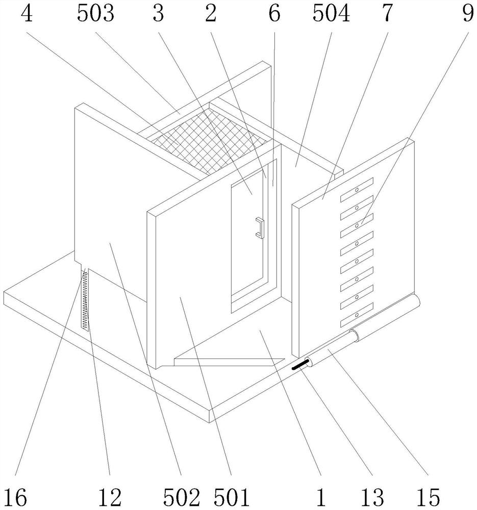 Dustproof power equipment box for electric power