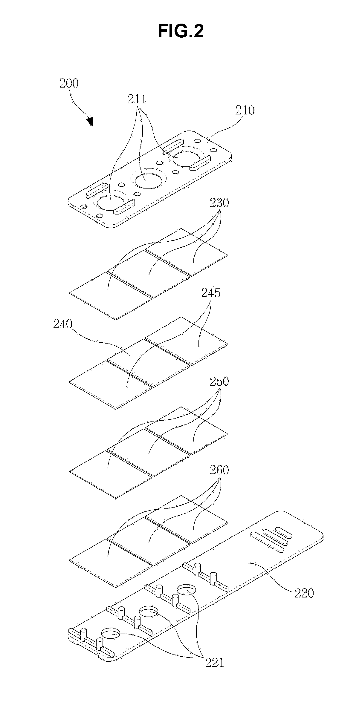 Test strip and method for measuring blood cholesterol level using the same