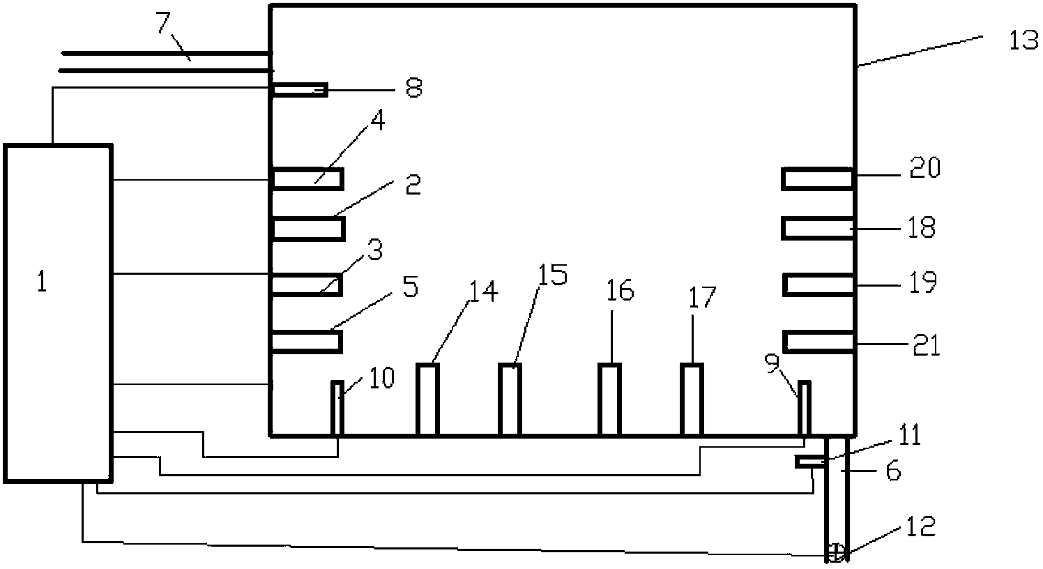 Electric water heater with water level controlling function