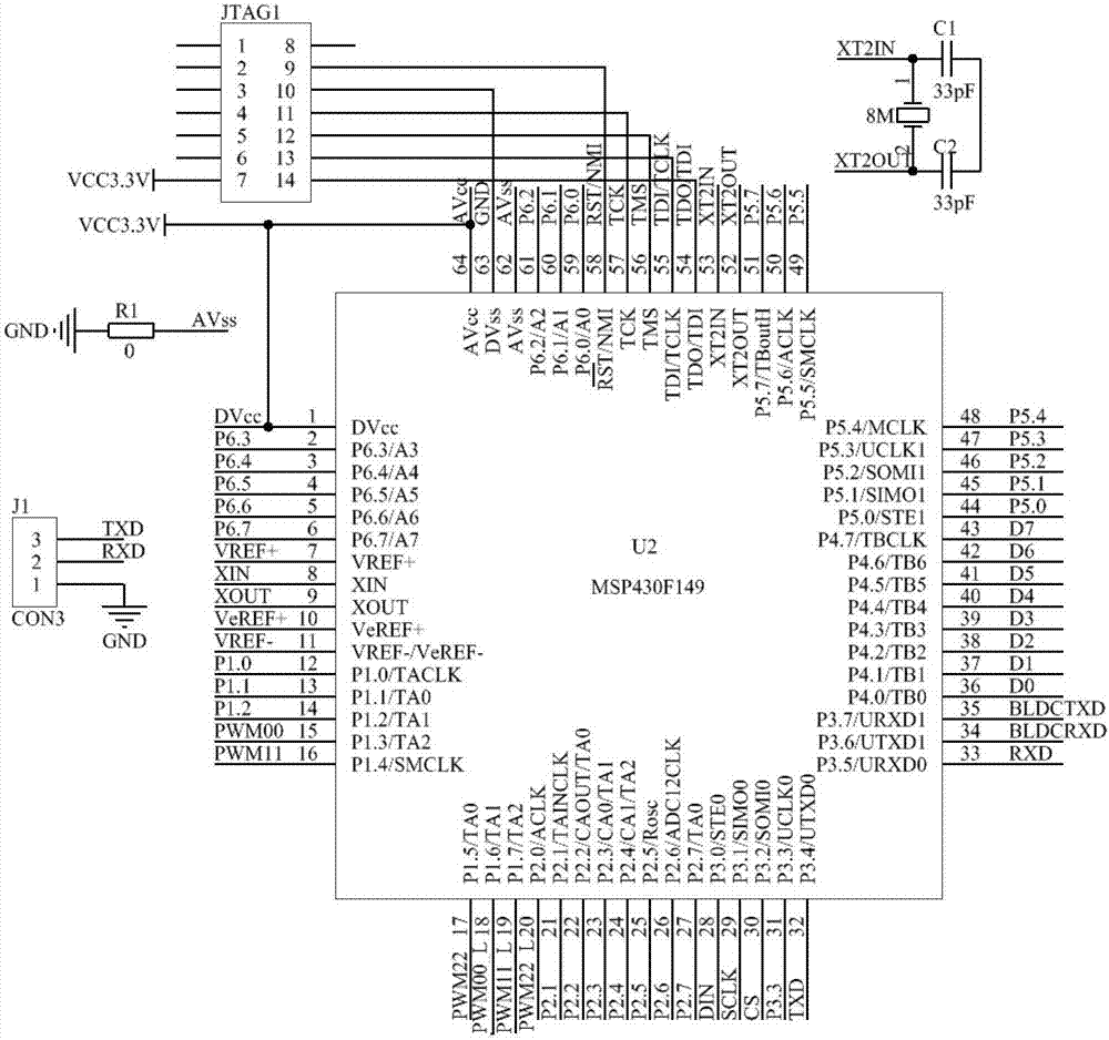 A multi-processor permanent magnet brushless direct current motor combined speed regulation system