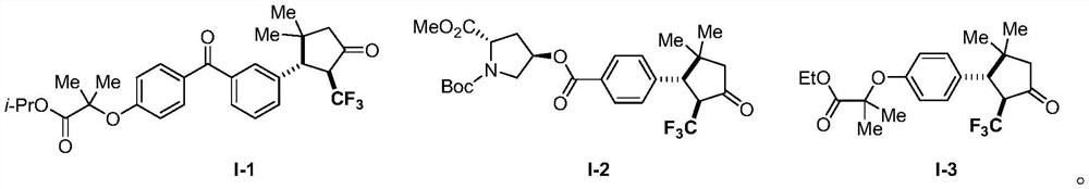 Derivative of 2-trifluoromethyl cyclopentanone and preparation method thereof