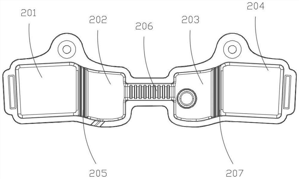 Flexible stretchable battery pack