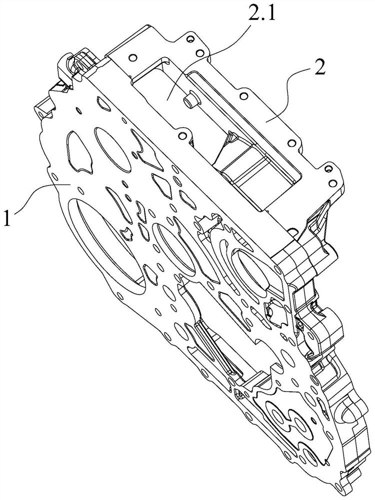 Gear chamber assembly and machining positioning device thereof