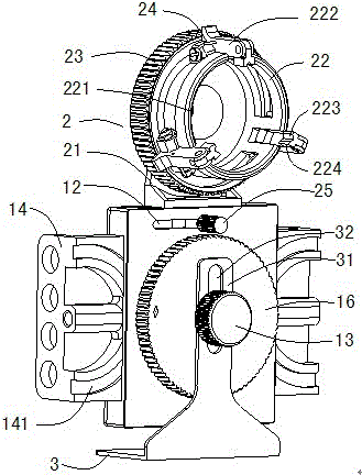 Mobile phone camera fixing device for optical instrument