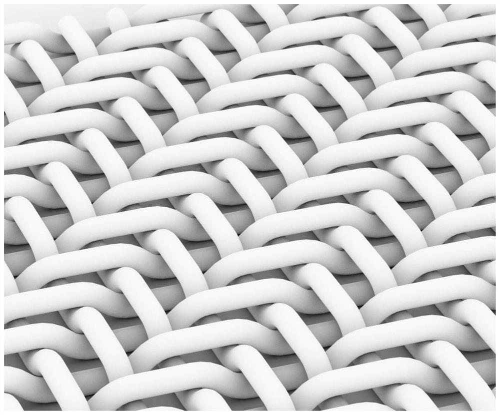 Magnesium alloy and polymer wire mixed braided composite patch and its application
