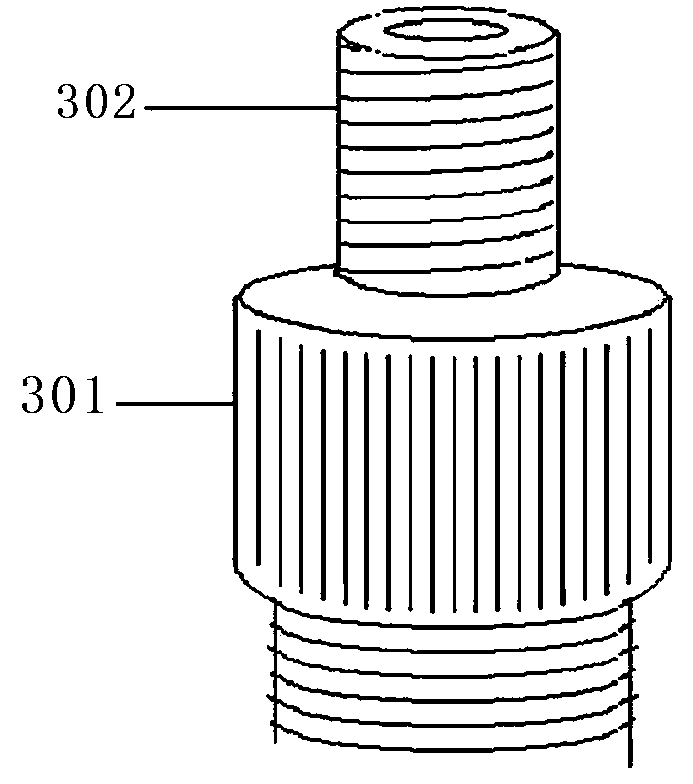Rotating handle type double-head integrated inflating valve connector