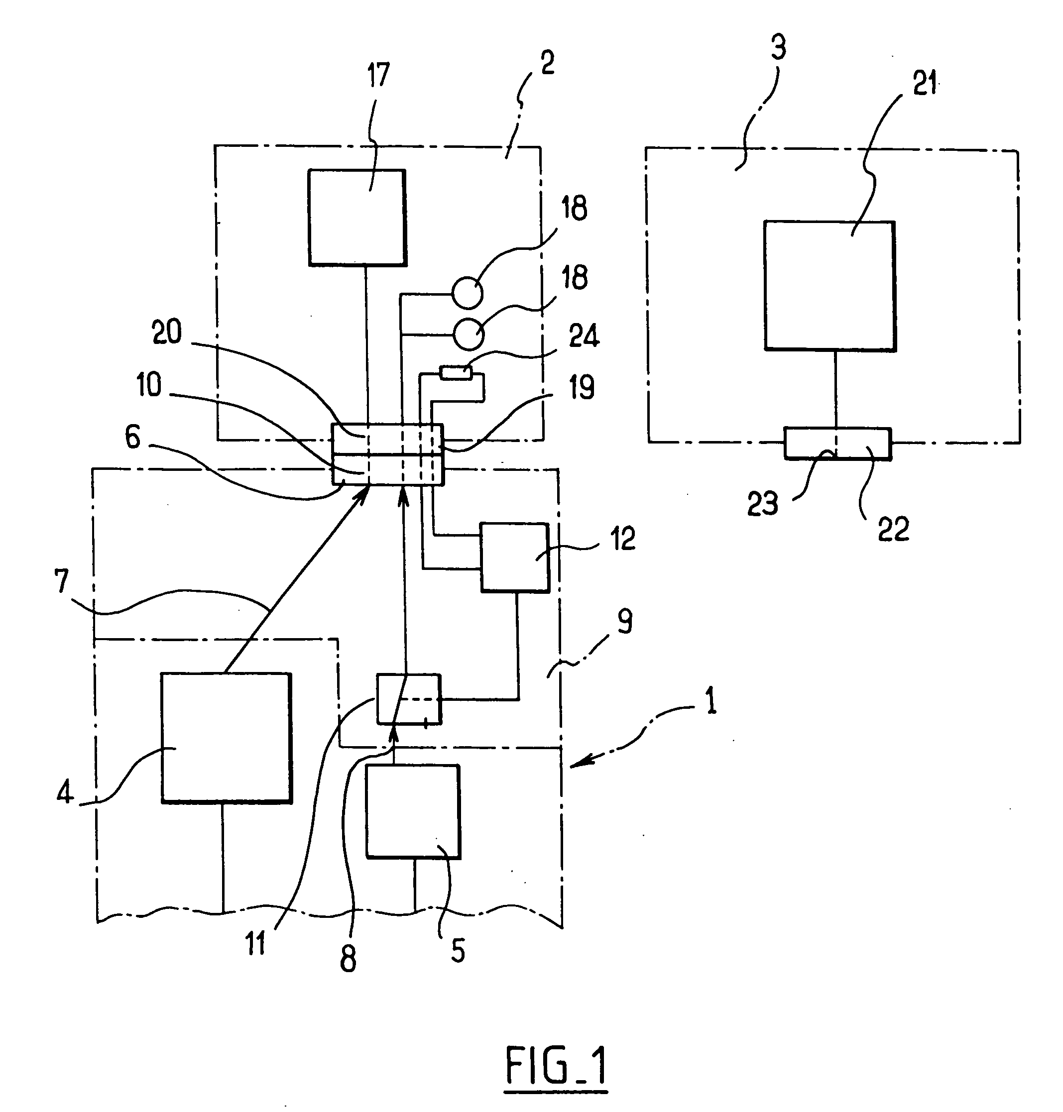 Device for connecting an electronic unit to screens of different types without distinction, and a corresponding screen