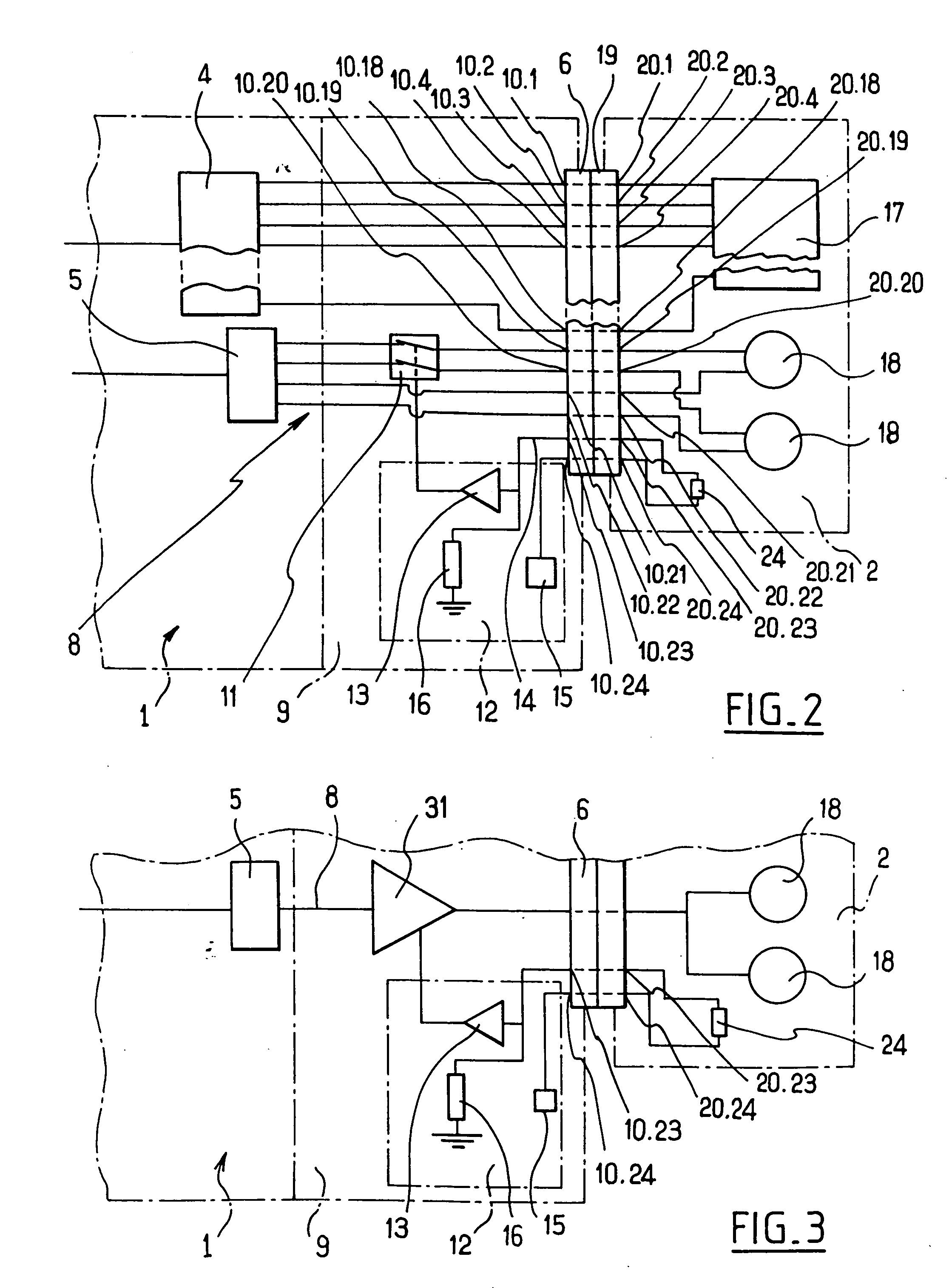 Device for connecting an electronic unit to screens of different types without distinction, and a corresponding screen