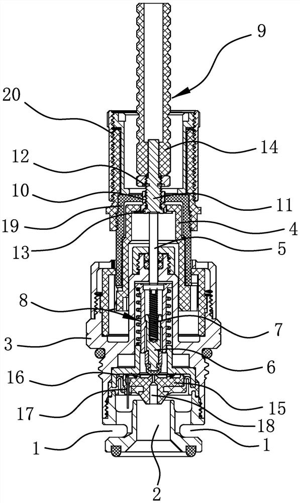 Novel pressing type valve element