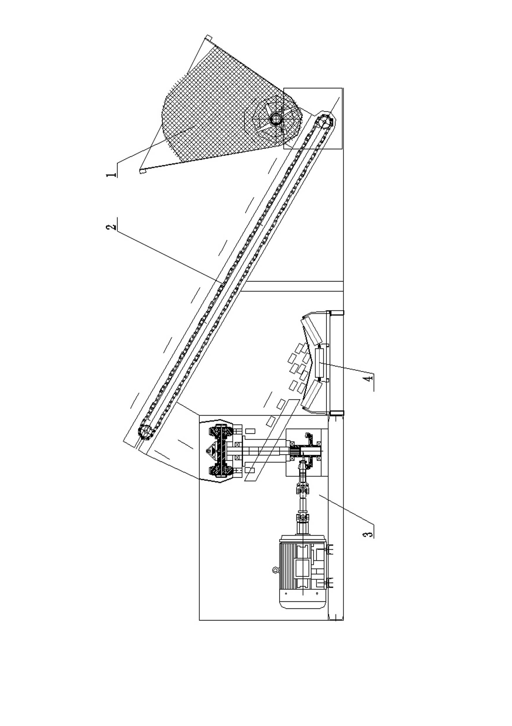 Oil palm fruit distribution rolling forming system