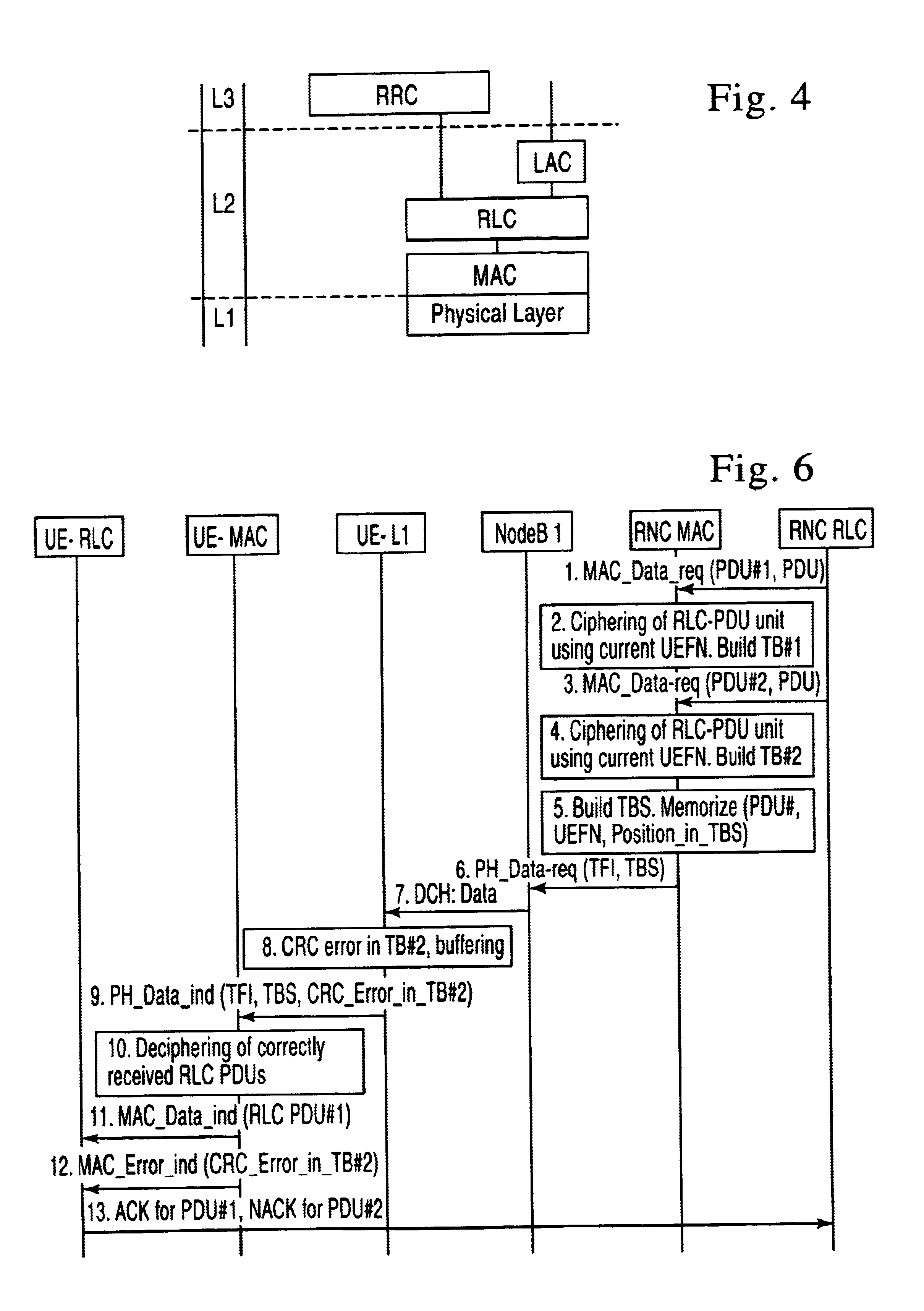 Retransmission method with soft combining in a telecommunications system