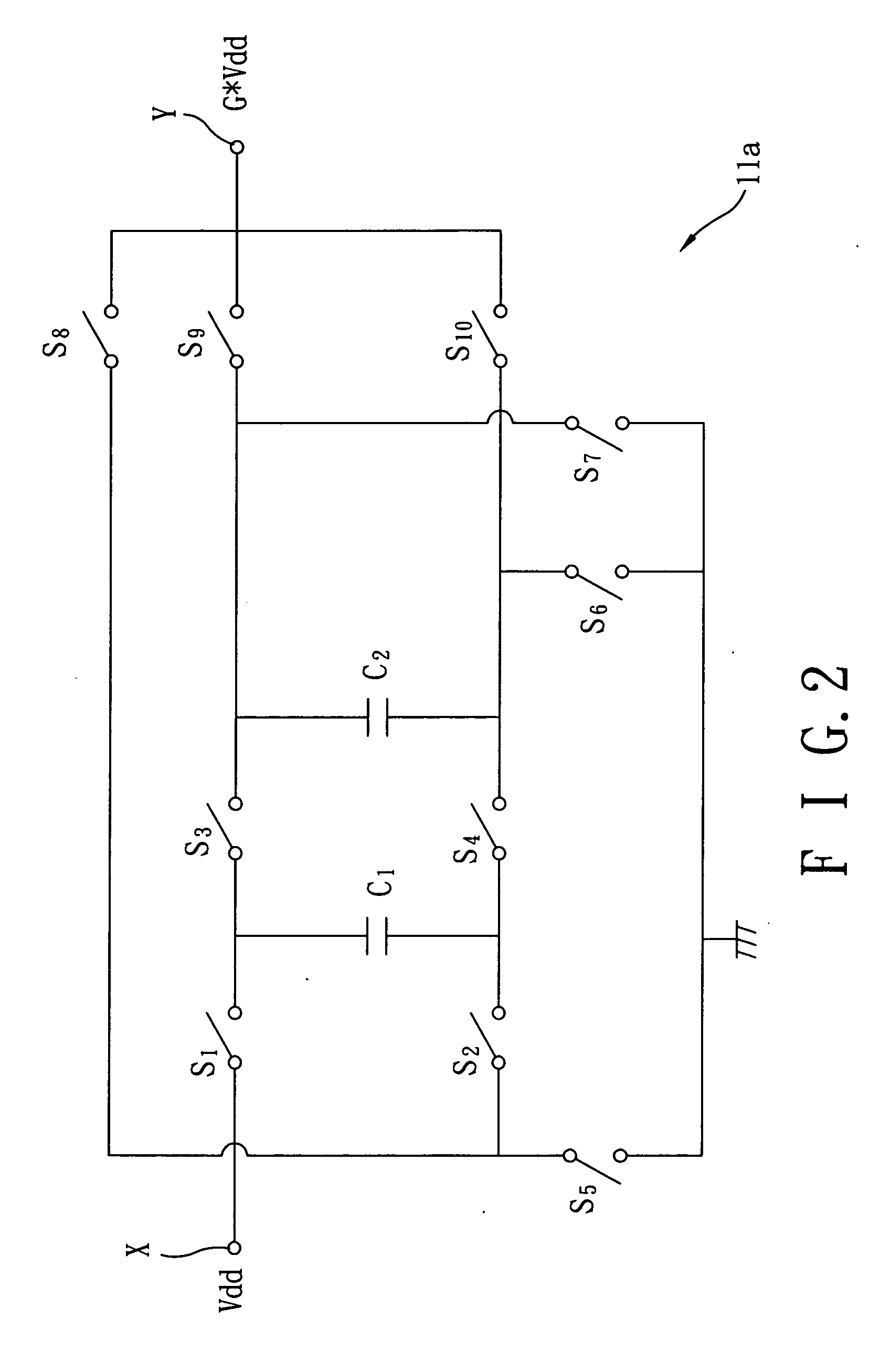 Amplifying circuit with variable supply voltage